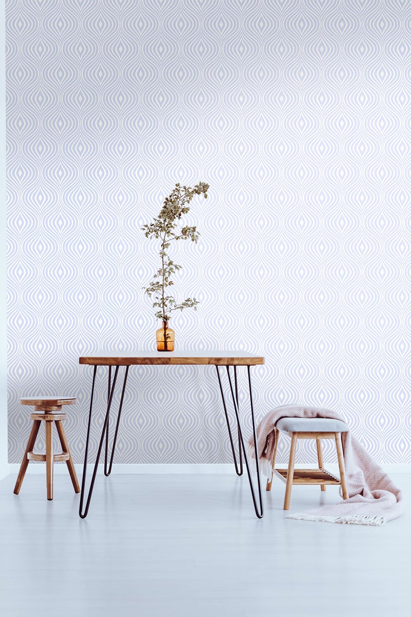 Graham & Brown 17583 Curvy White Paintable Wallpaper - Image 5